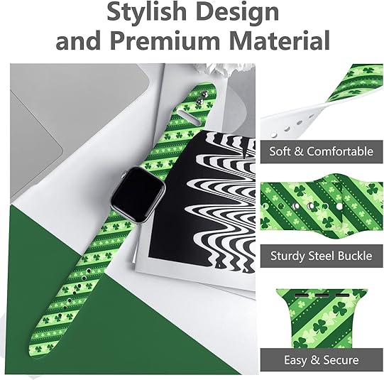 Holidays Watch Band Compatible with Apple Watch Series 10 9 8 7 6 5 4 3 Ultra SE for Women Men, Strap Replacement for iWatch 38mm 40mm 41mm 42mm 44mm 45mm 46mm 49mm