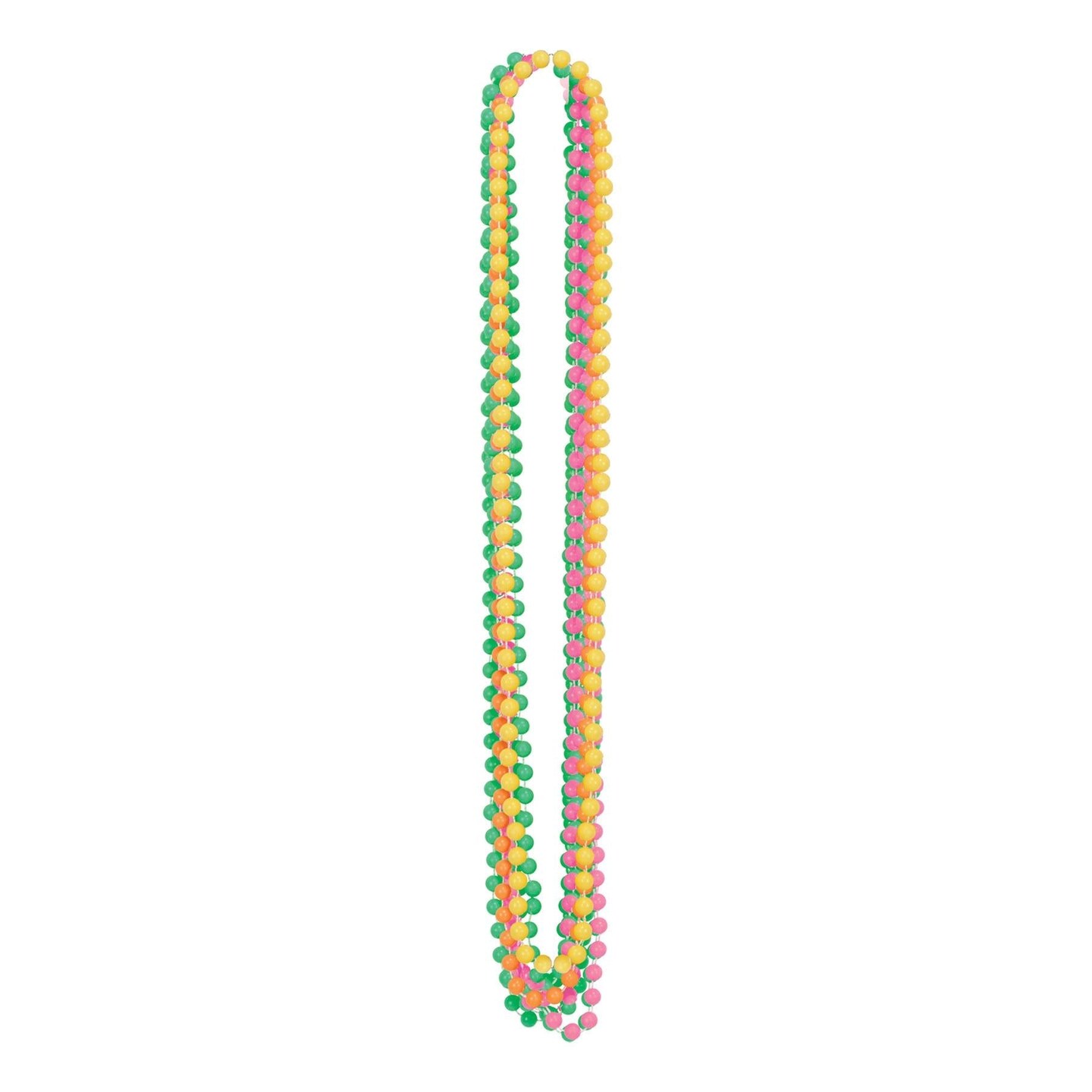72 Pack Beistle Neon Party Bead Necklaces