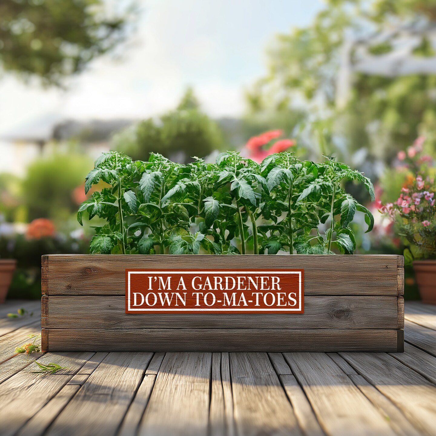 Funny Garden Quote Sign Personalized with Your Witty Saying - Humorous Yard Decor Gift - A Little Dirt Never Hurt - image8