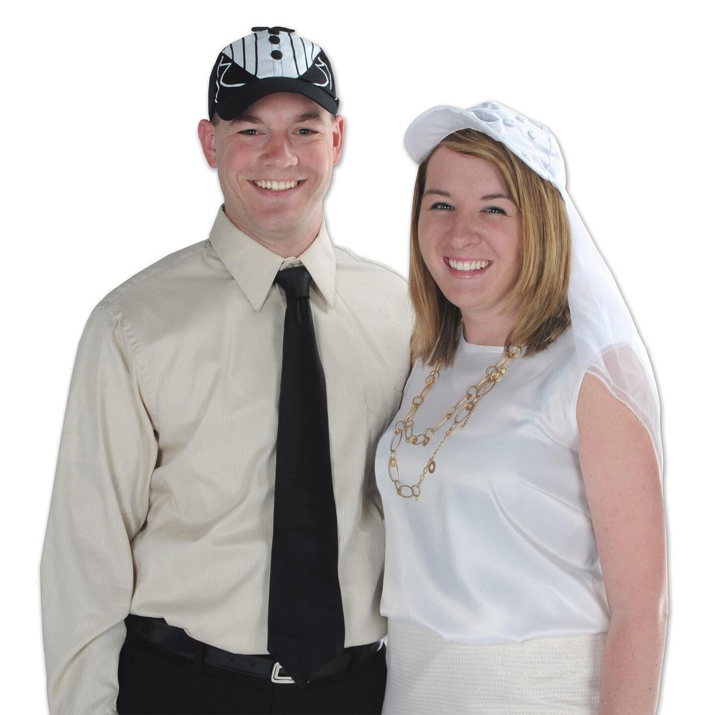 12 Pack Beistle Wedding Black Tux Cap