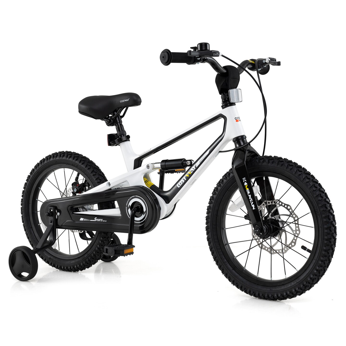 16 Inch Kids Bike Magnesium Alloy Frame Adjustable for Ages 4-7 with Easy-to-Use Features