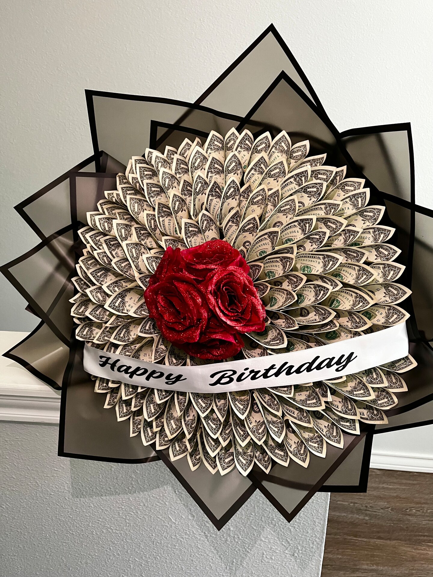 100 Dollar Money Bouquet for Birthdays, Holiday Presents, Graduation, Baby Shower, All Occasions