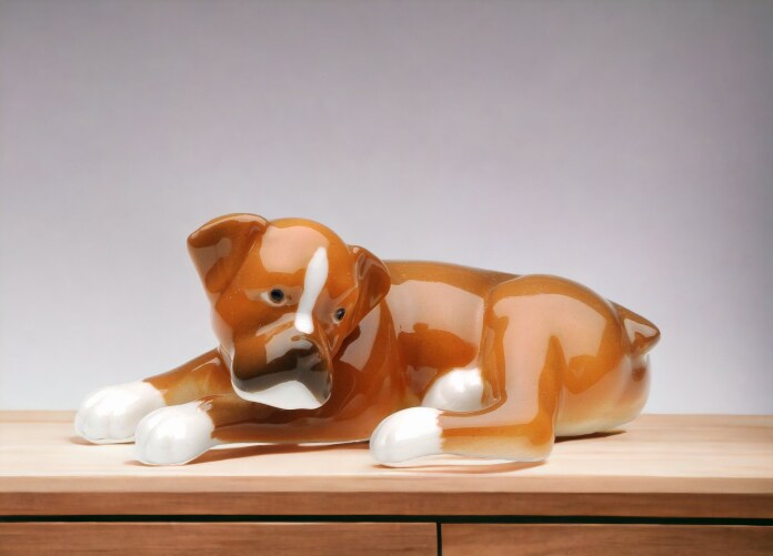 Ceramic Saint Bernard Dog Figurine, Home D&#xE9;cor, Gift for Her, Gift for Mom, Kitchen D&#xE9;cor, Dog Lover Gift, Pet Loss Gift