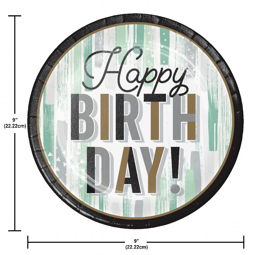 Bulk Pack of 16 Minted Milestone Dinner Plates
