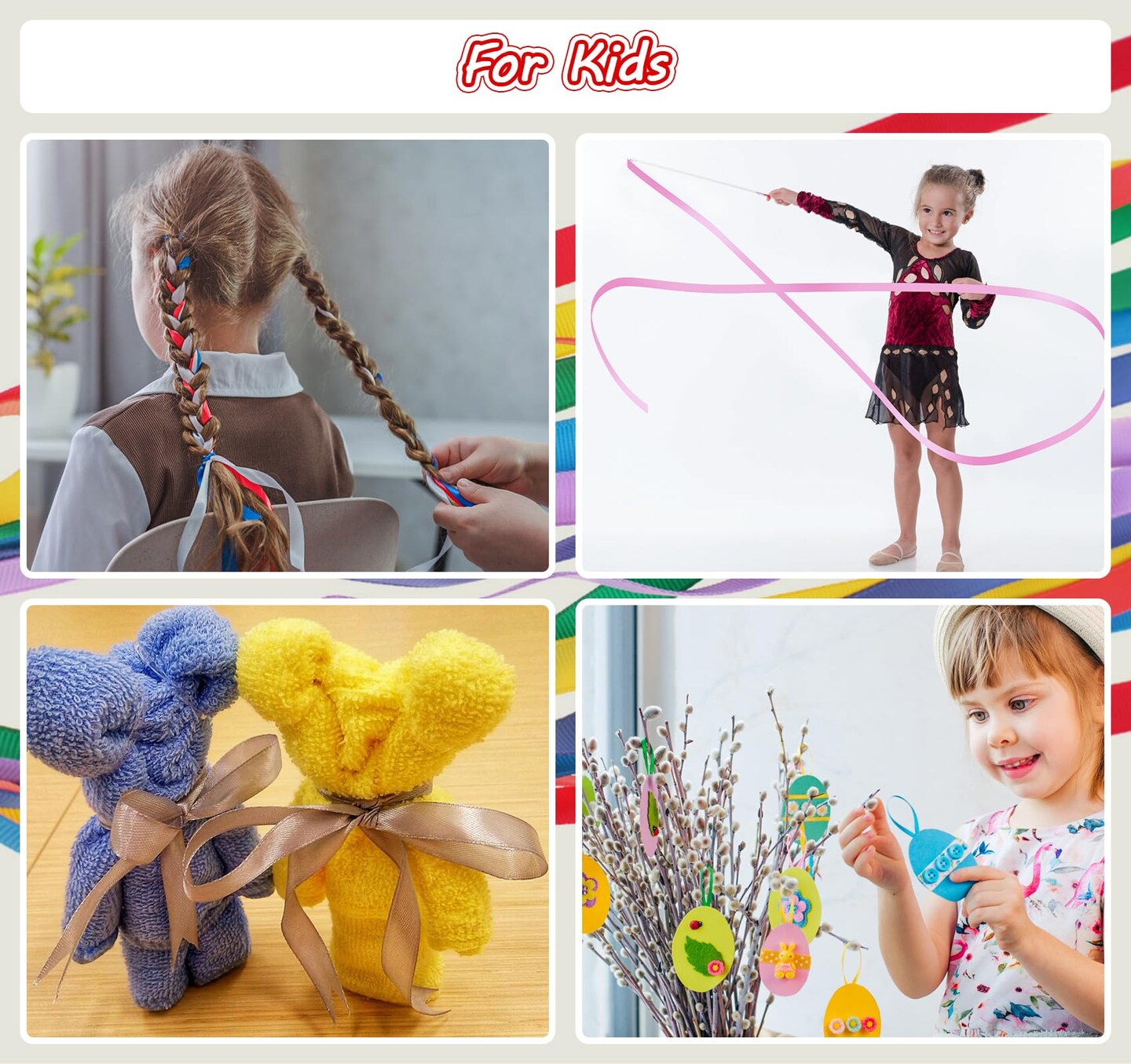 18 Colors Double Faced Satin Ribbon Polyester,1/8 inch Solid Fabric Ribbon Roll for Gift Wrapping, DIY Crafts, Wedding Birthday Party Decorations