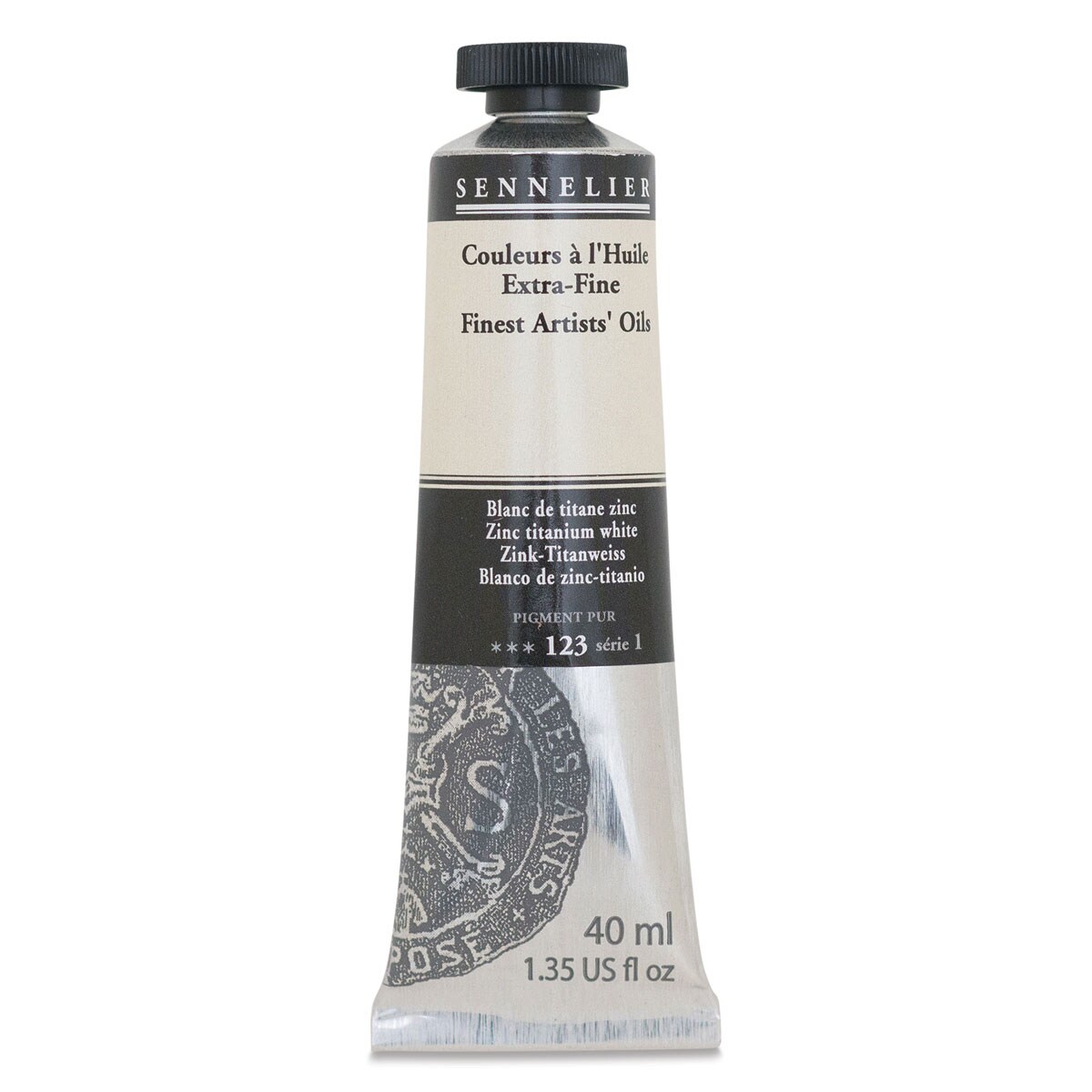 Sennelier Artists&#x27; Extra Fine Oil Paint - Zinc Titantium White, 40 ml tube