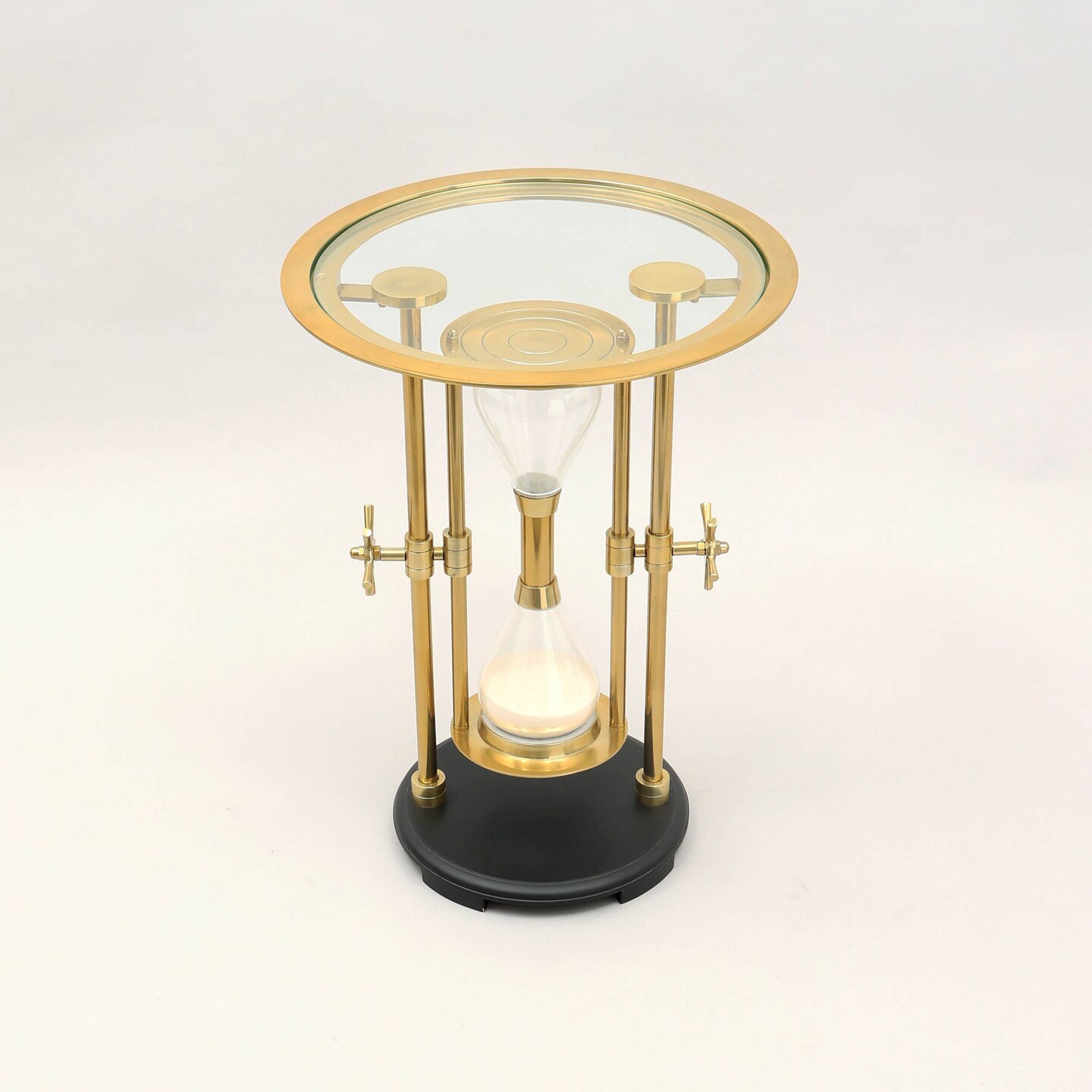 Decorative Hourglass End Table-Side Table-18x18x24&#x22;