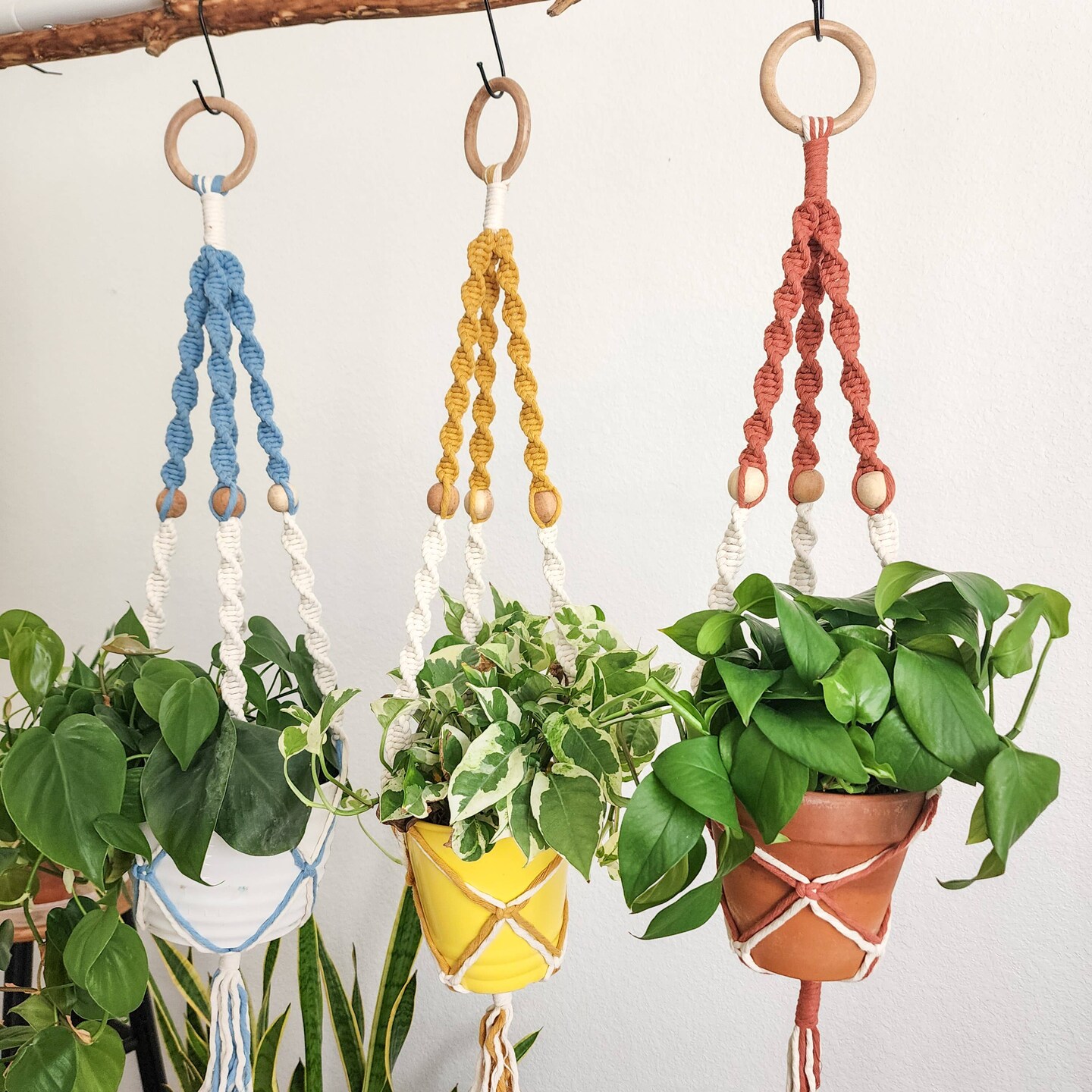 Dual Toned Beaded Plant Hanger for Indoor Outdoor use | MakerPlace by  Michaels