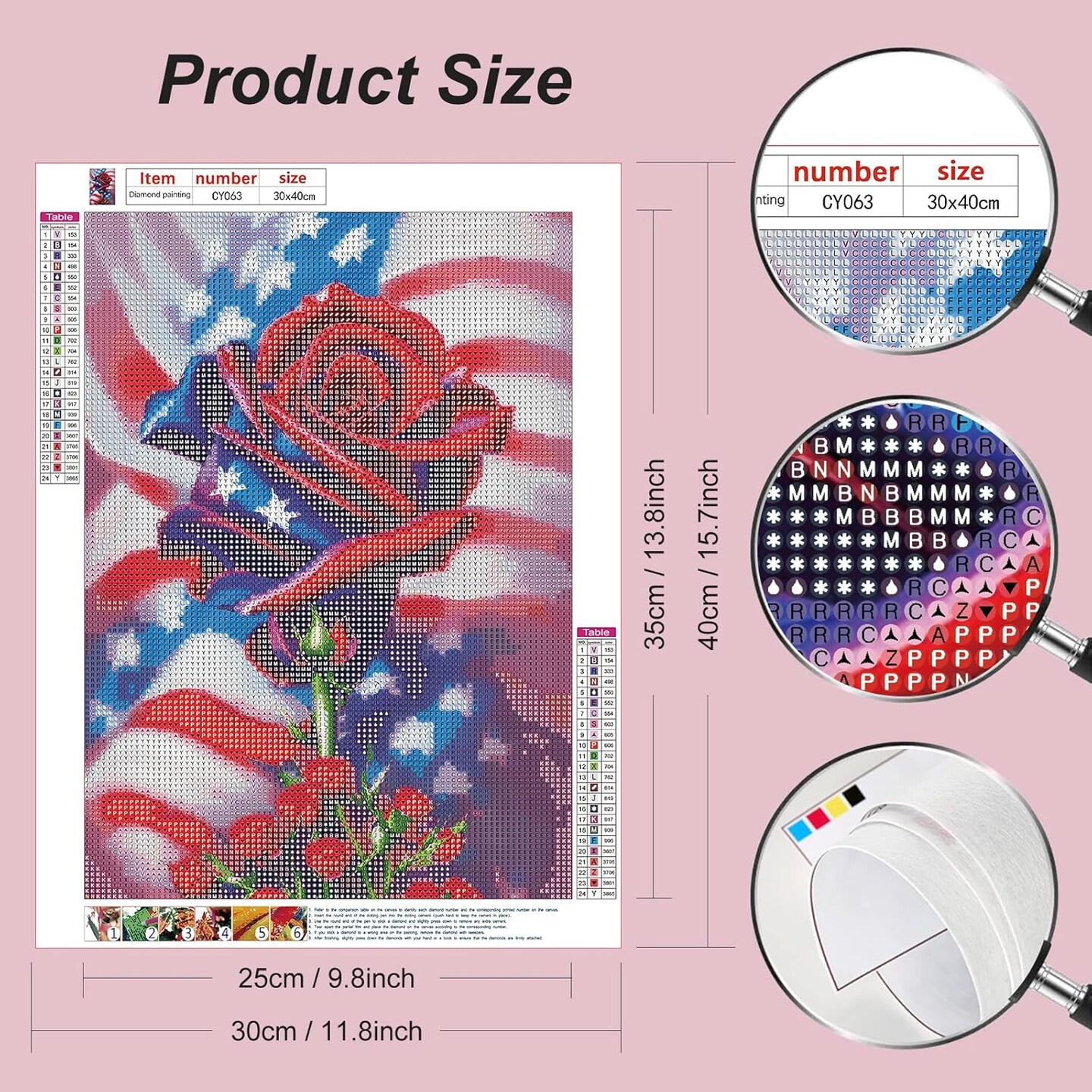 Diamond Painting Kits for Adults, 5D DIY Diamond Art Kits for Beginners