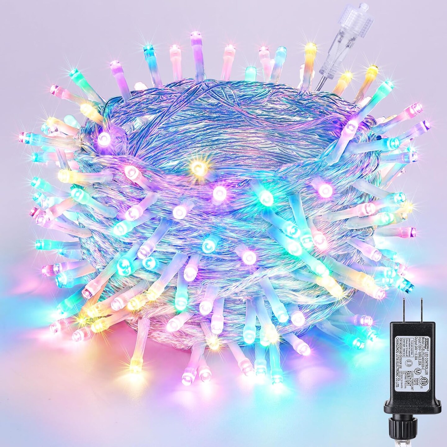 Easter String Lights 75FT 200 LED String Lights with 8 Modes Timer Connectable Waterproof Plug-in Indoor Outdoor Pastel Easter Lights for Easter Decorations