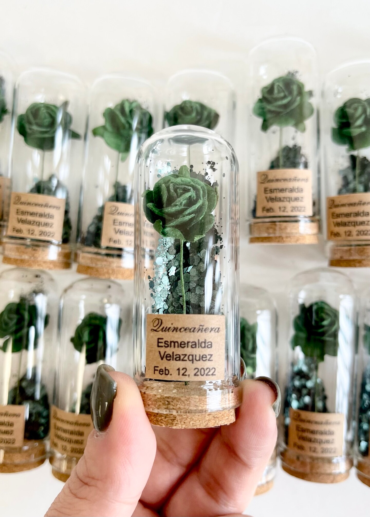 Bulk Wedding Favors for Guests, Custom Beauty and the Beast Favor, Personalized Green Party Favors, Thank You Gifts, Elegance Souvenirs - image7