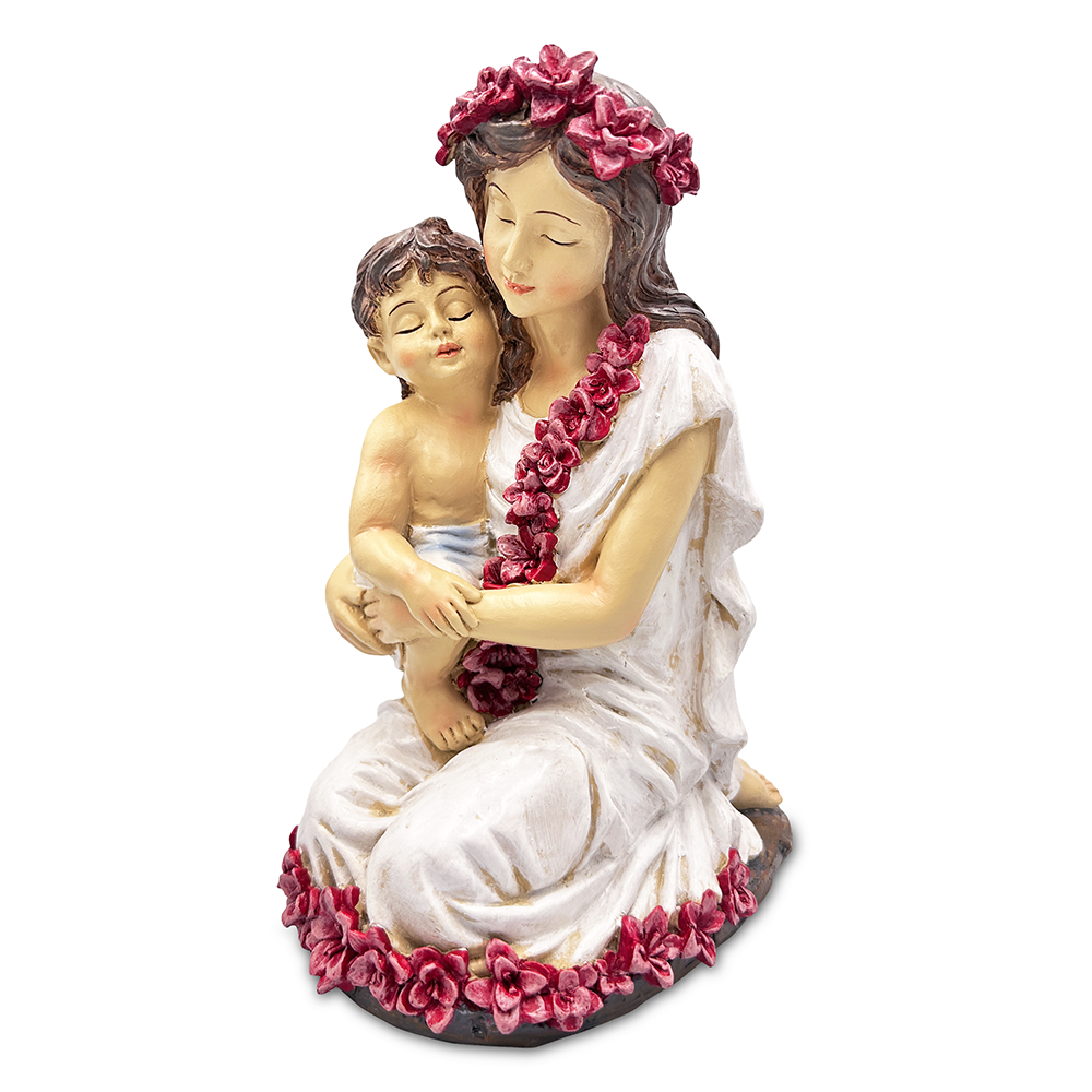 A Mother&#x2019;s Embrace Figurine, 8&#x22; Child and Mom Heartwarming Tabletop Statue Decoration