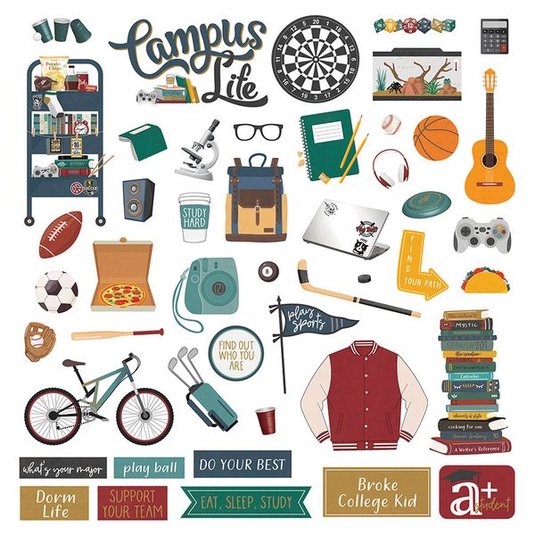 PhotoPlay Campus Life - Boy Element Sticker