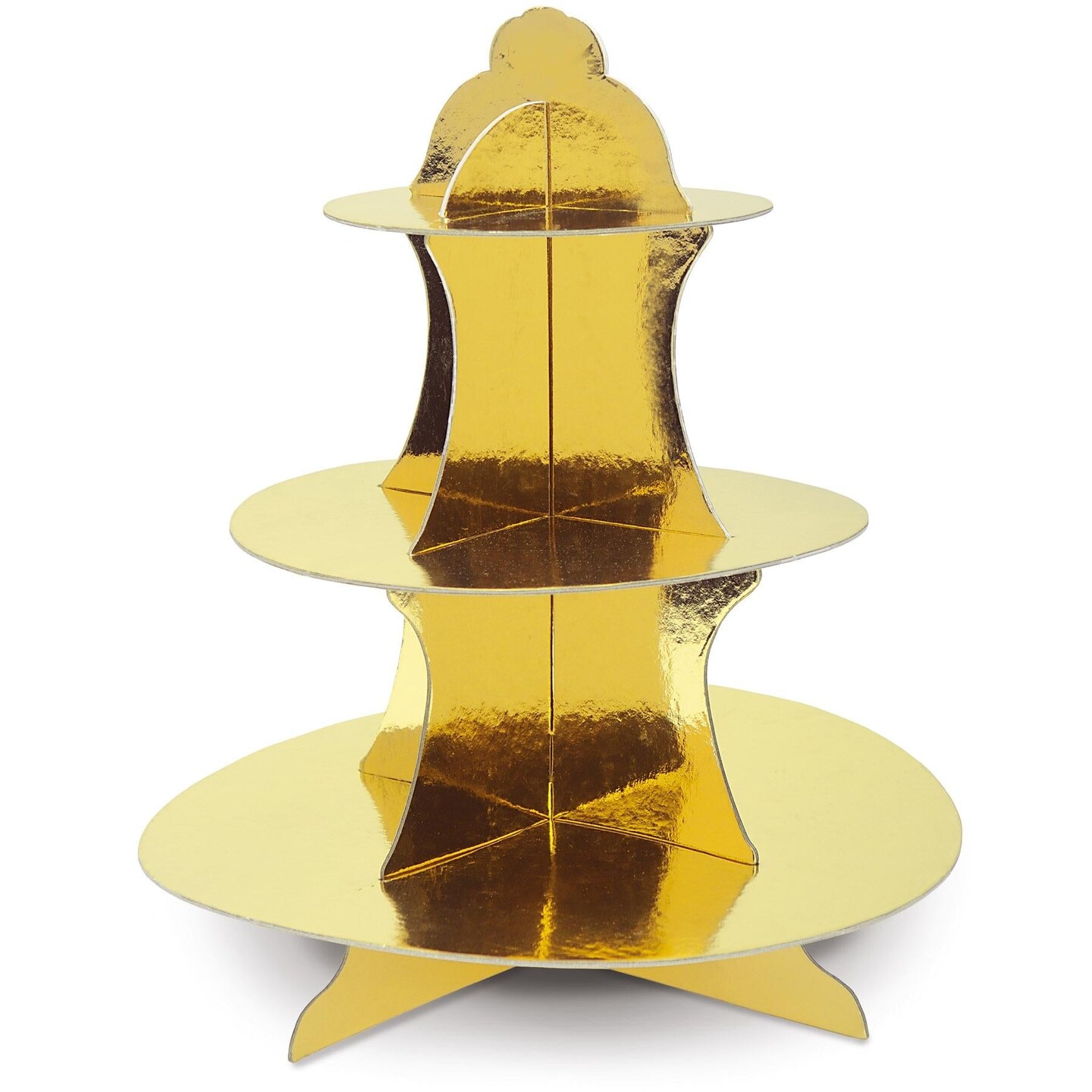 12 Pack Beistle Metallic Cupcake Stand - gold