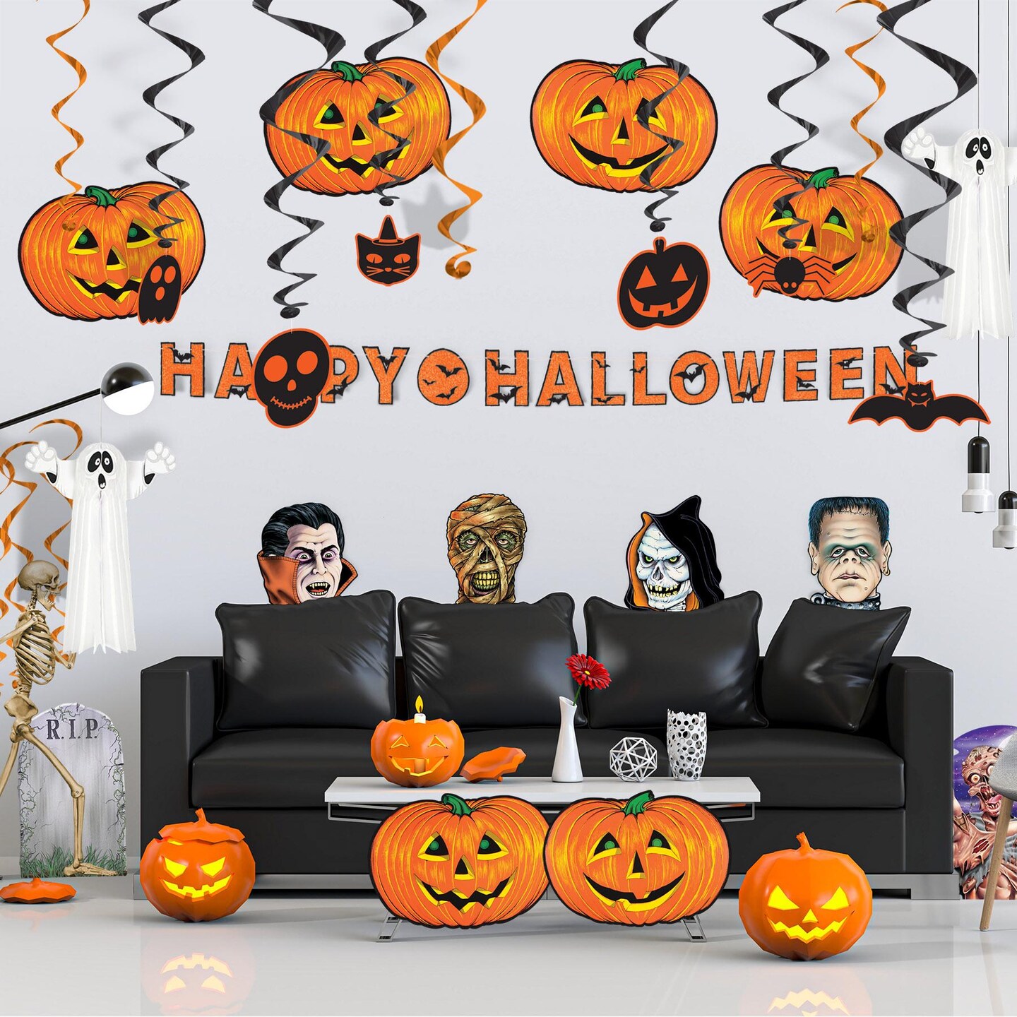 72 Pack Beistle Halloween Jack-O-Lantern Cutouts