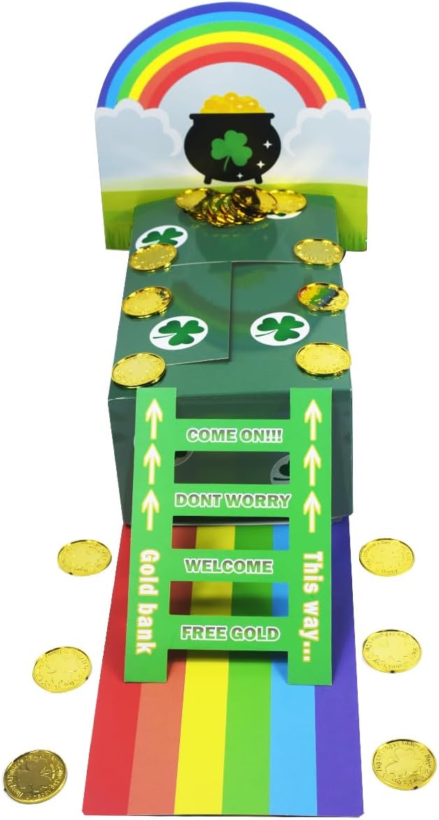 St Patricks Day Decorations DIY to Catch a Leprechaun Trap Craft Kit for St Patricks Day Party Supplies