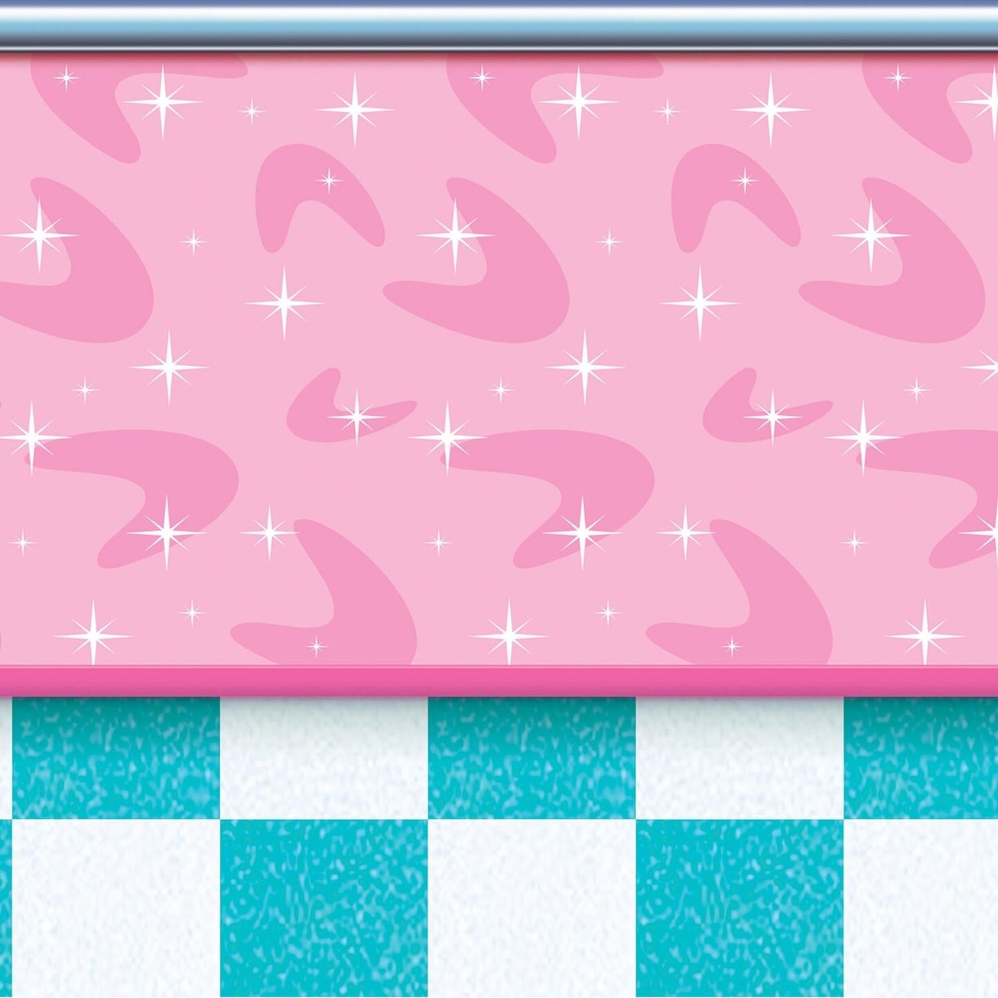 6 Pack Beistle 50&#x27;s Soda Shop Party Backdrop