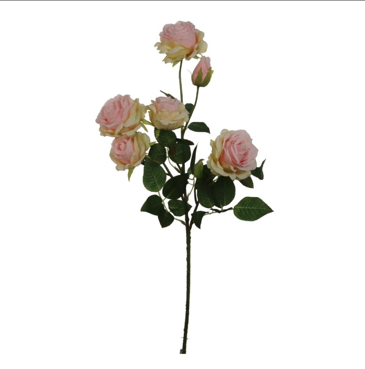 3-Pack 27&#x22; Red Rose Spray &#x2013; 5 Flowers &#x26; 1 Bud &#x2013; Realistic Silk Floral Decor