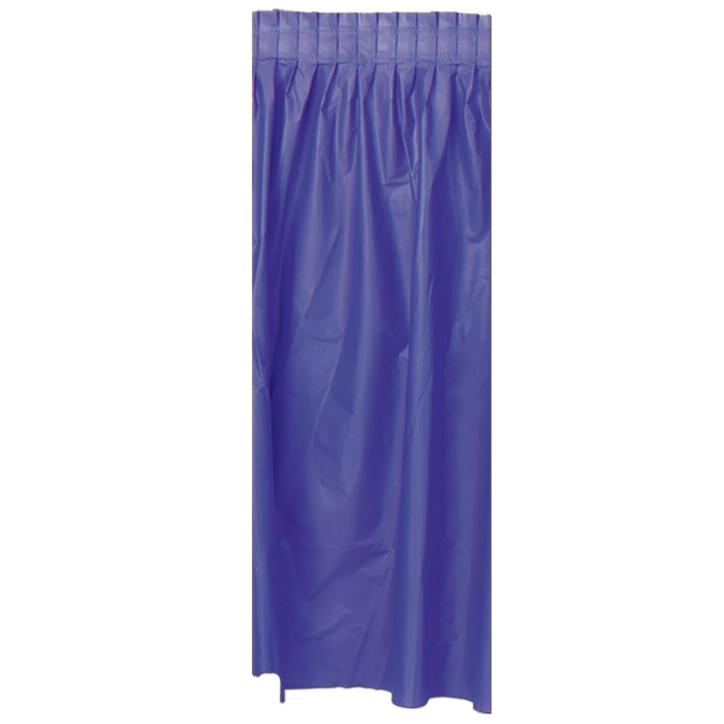 Bulk 6 Pack Beistle Purple Plastic Party Table Skirt - self-adhesive