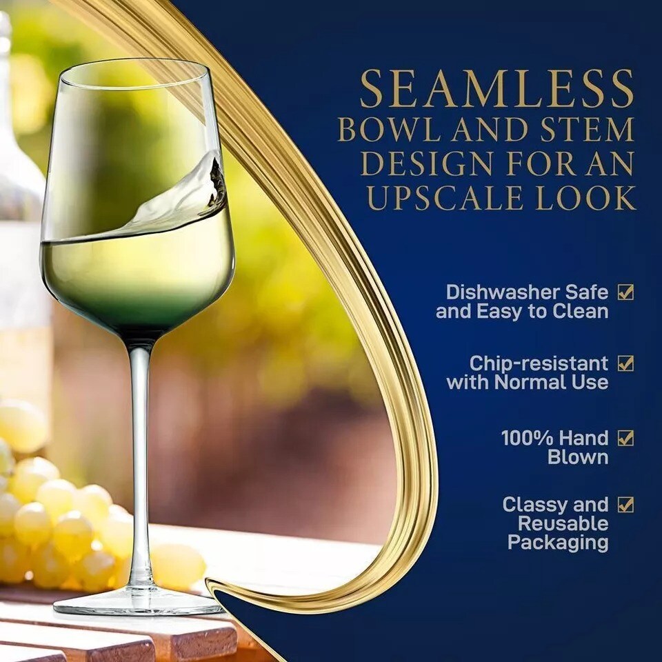 Original Hand-Blown Wine Glasses