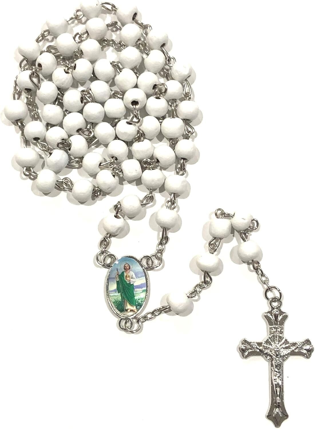Saint St Jude Baptism Party White Rosaries Scented