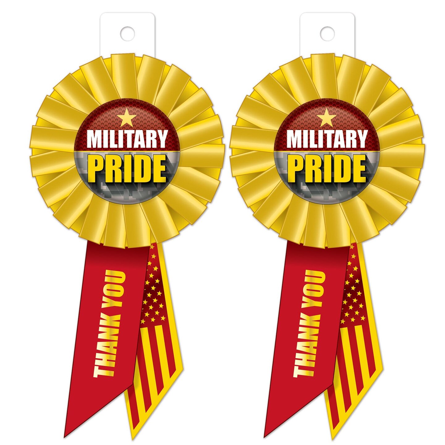 6 Pack Beistle Military Pride Rosette- Marines- 6.5 Inch