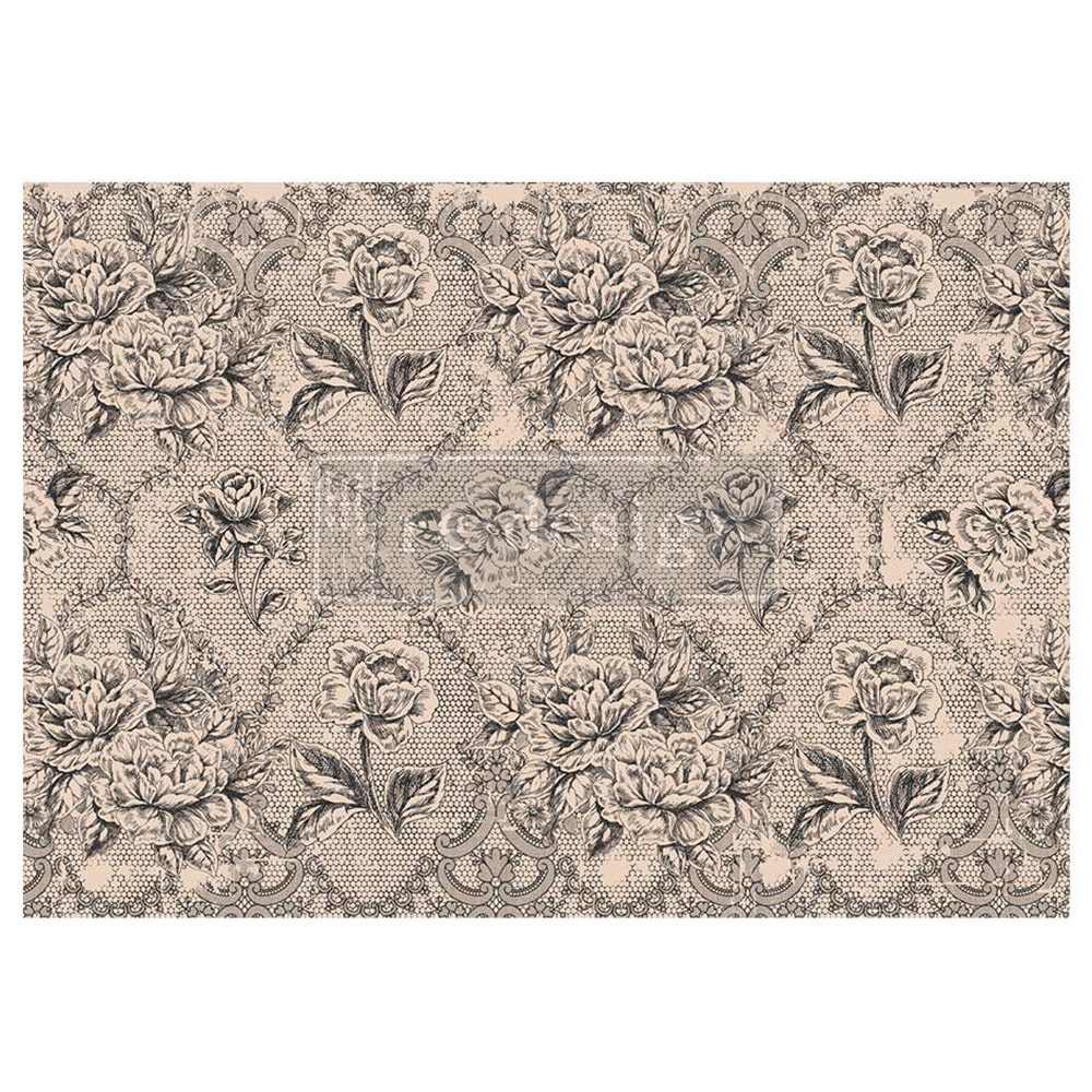 A1 Decoupage Fiber - Antique Laces - 1 sheet, A1 size