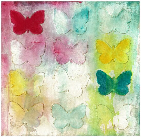 12X12 CANVA SHEET BUTTERFLY