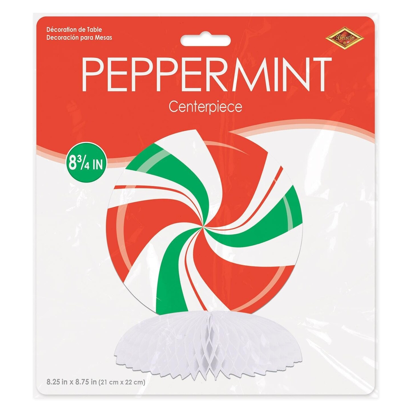 12 Pack Beistle Christmas Peppermint Centerpiece