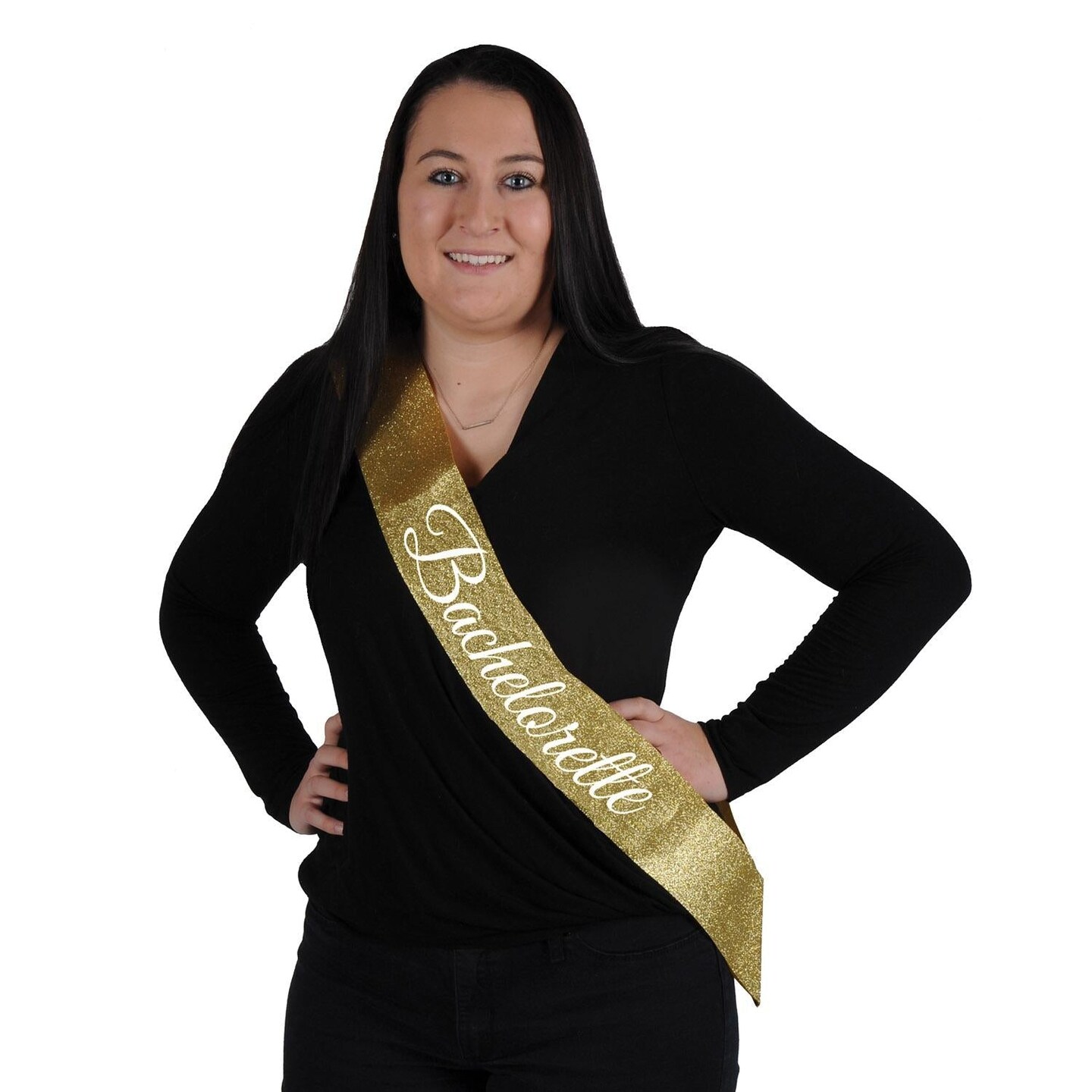 6 Pack Beistle Bachelorette Glittered Sash