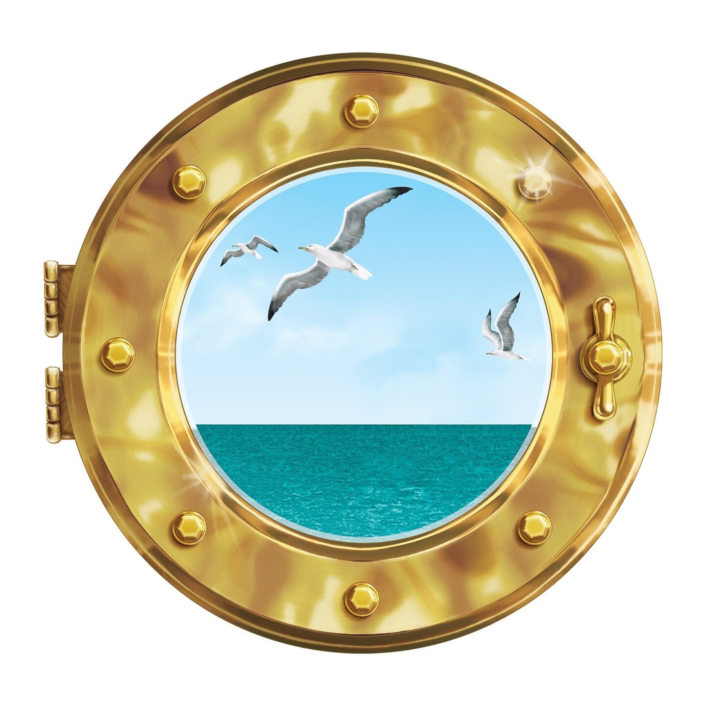12 Pack Beistle Cruise Ship Porthole Party Peel &#x27;N Place Clings