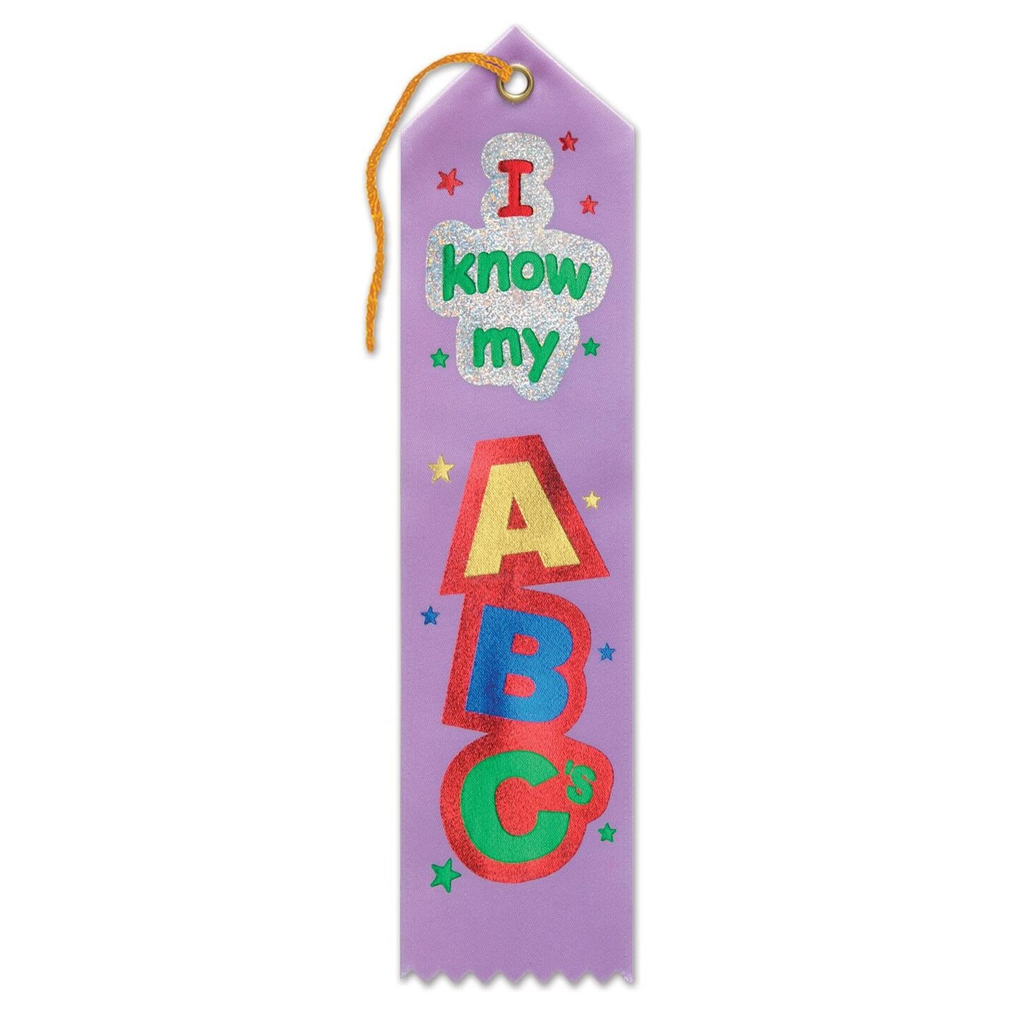 6 Pack Beistle I Know My ABC&#x27;s Award Ribbon
