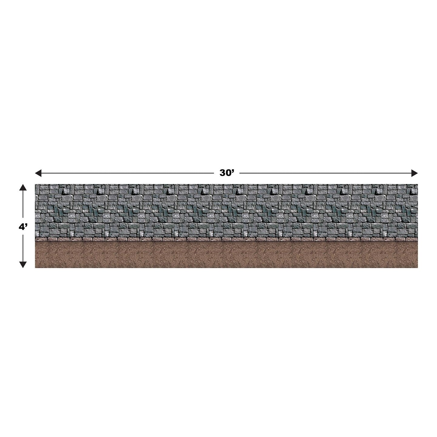 6 Pack Beistle Medieval Dirt Floor Backdrop