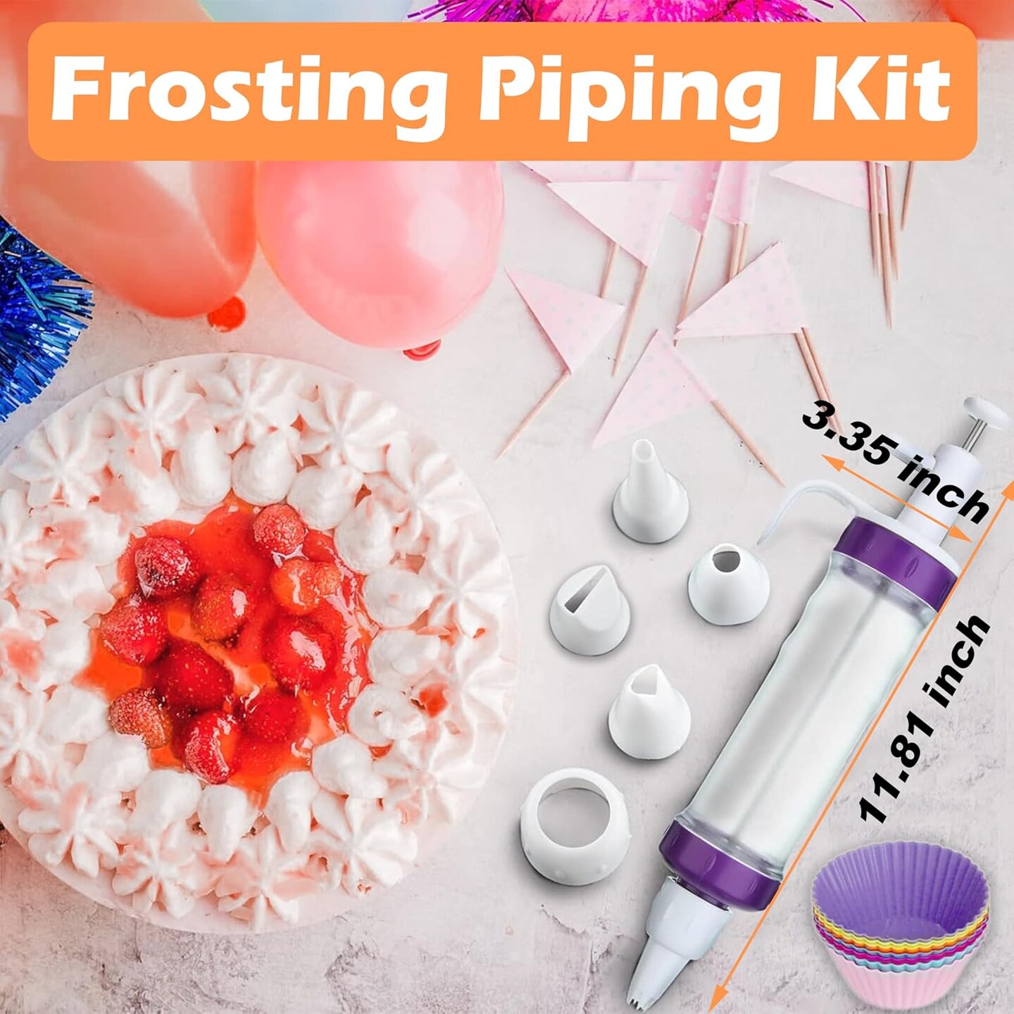 Dessert Decorating Syringe Set, Icing Piping Kit