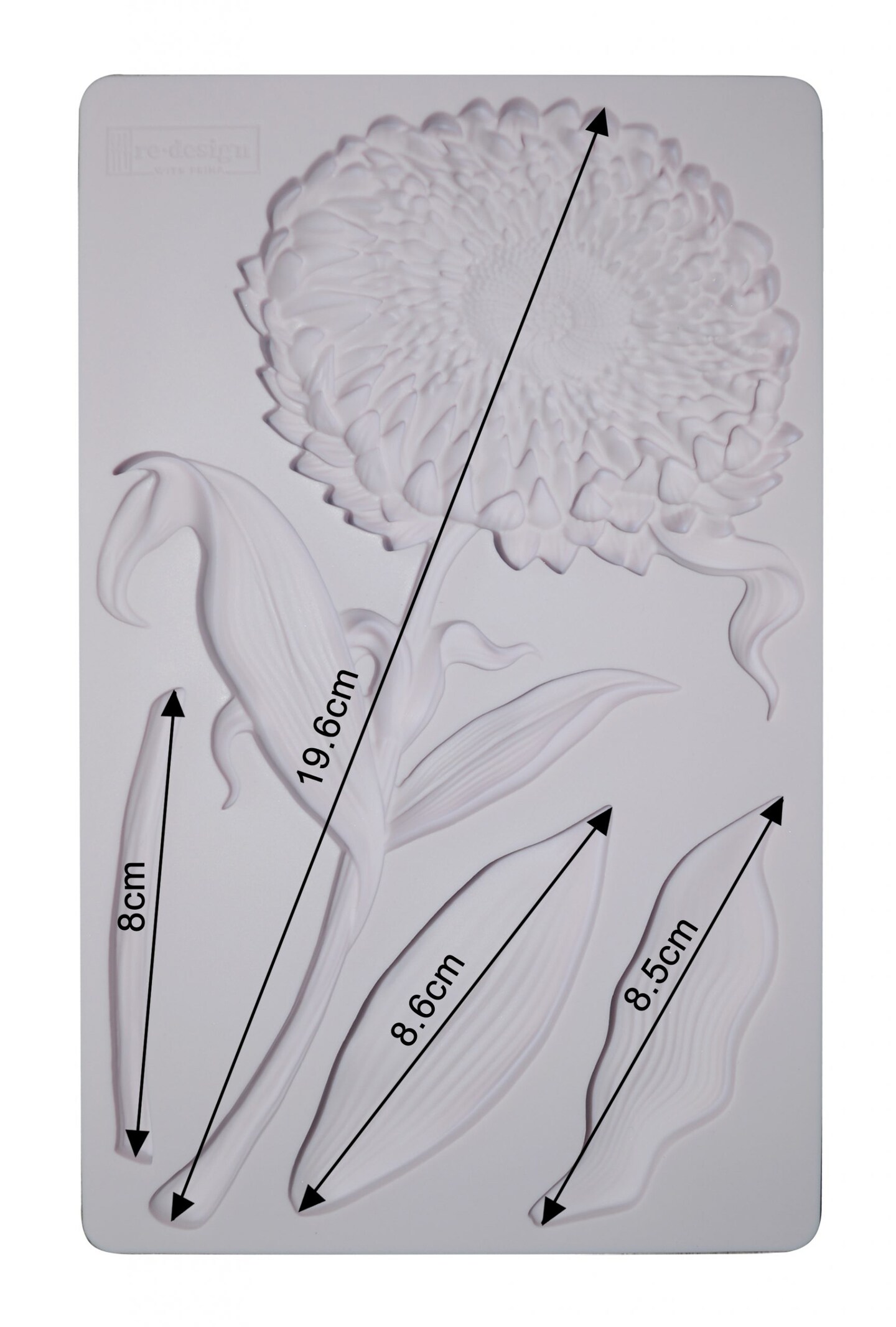 Redesign Decor Moulds® - Grandeur Flora - 8"x5", 8mm thickness Copyright #VA0002330074