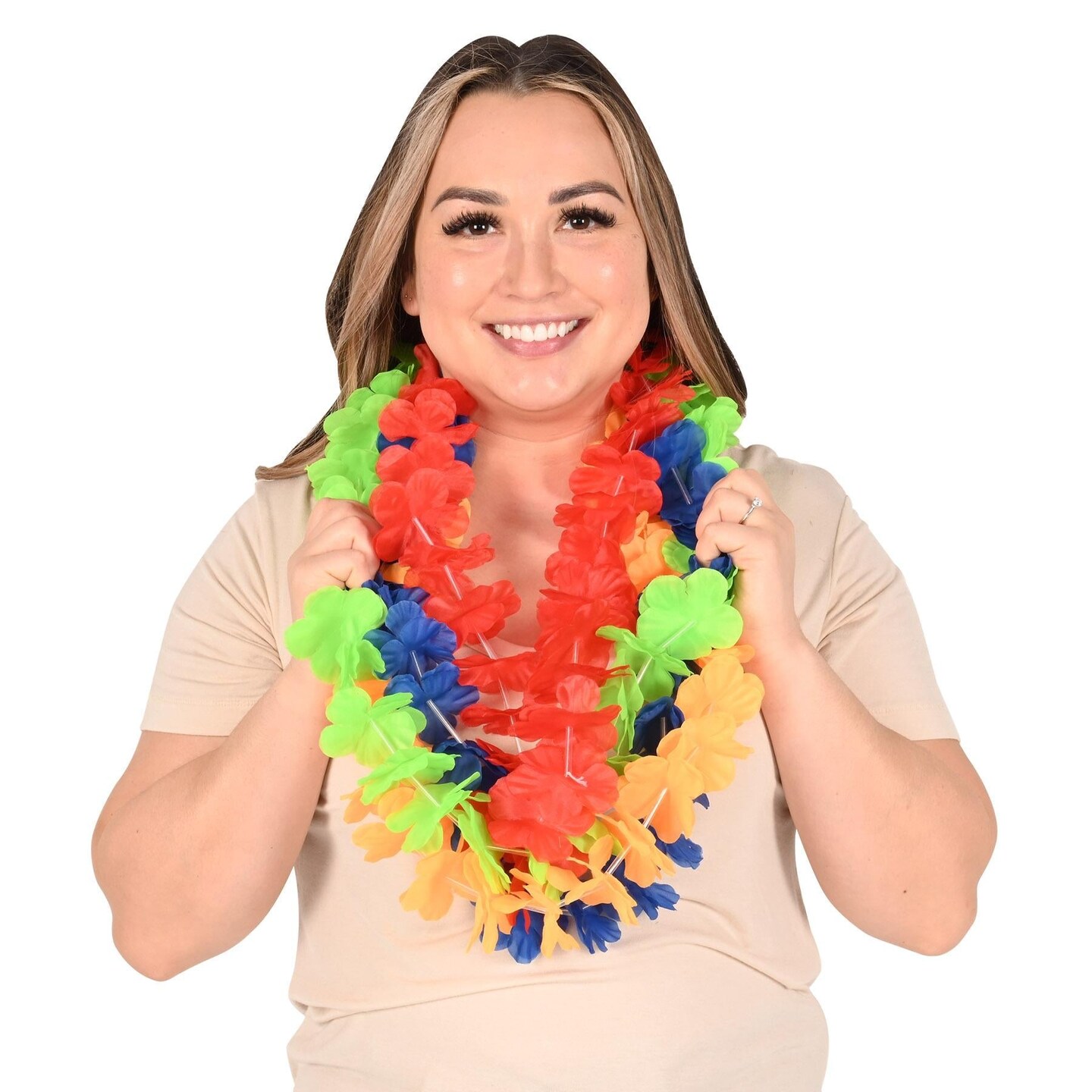 12 Pack Beistle Luau Party Blue Hawaiian Lei