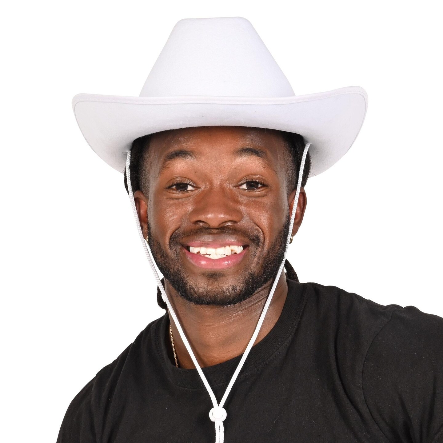 6 Pack Beistle White Felt Cowboy Hat