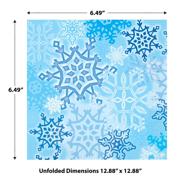 192 Pack Beistle Snowflake Paper Luncheon Napkins