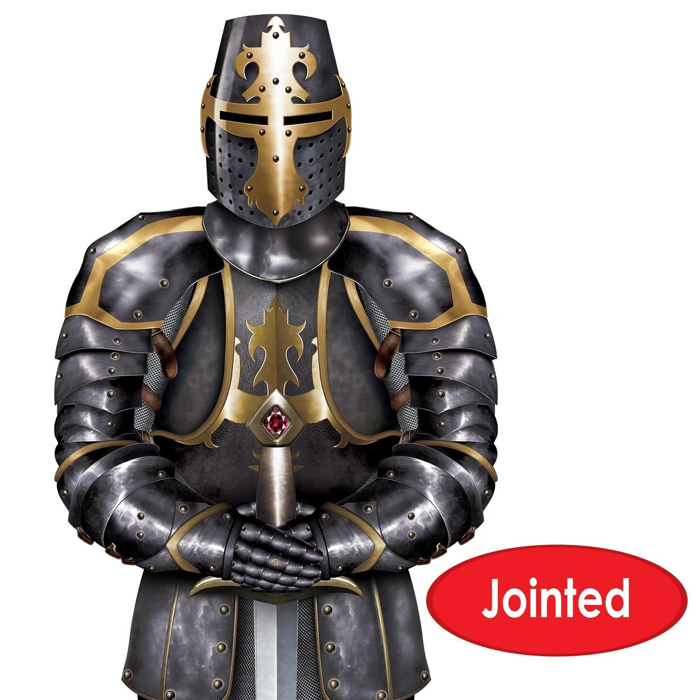 12 Pack Beistle Jointed Black Knight Party Decoration