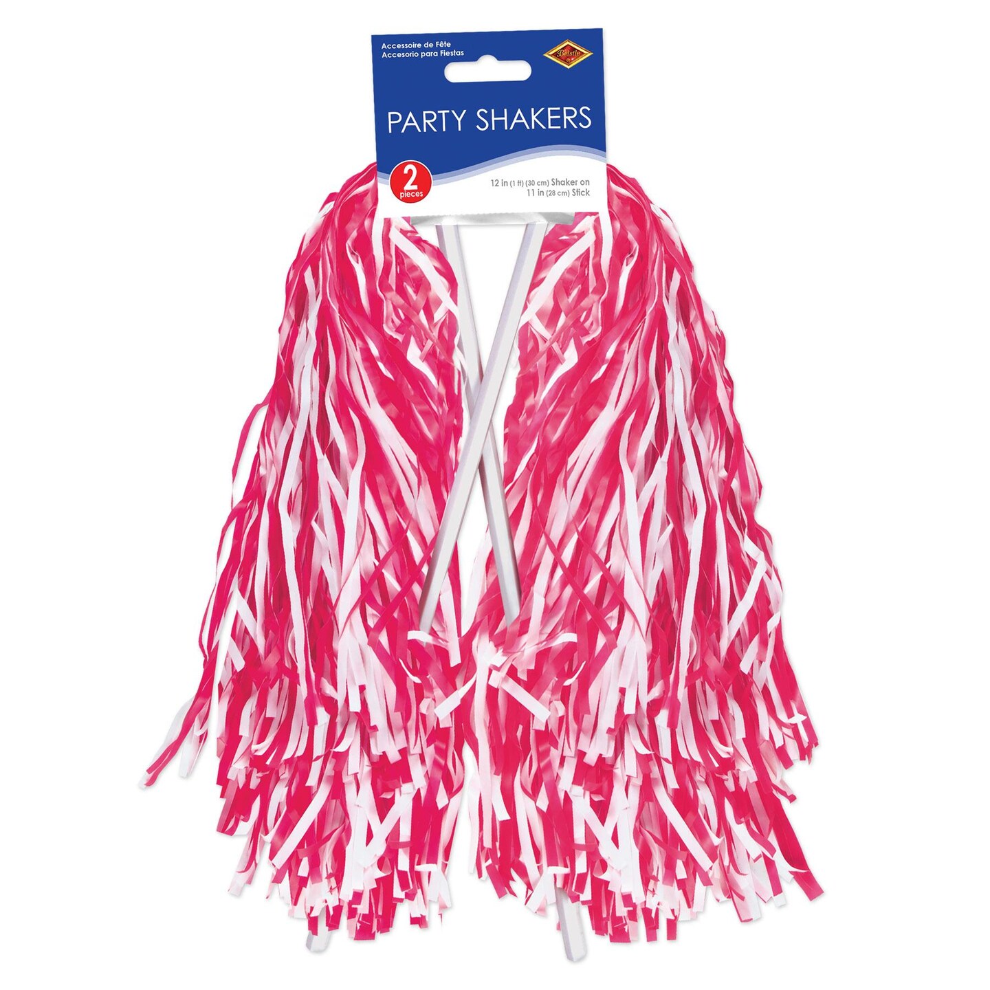 48 Pack Beistle Packaged Pom Poms red/white