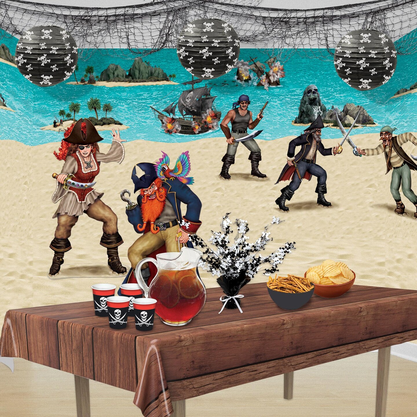 18 Pack Beistle Pirate Party Paper Lanterns