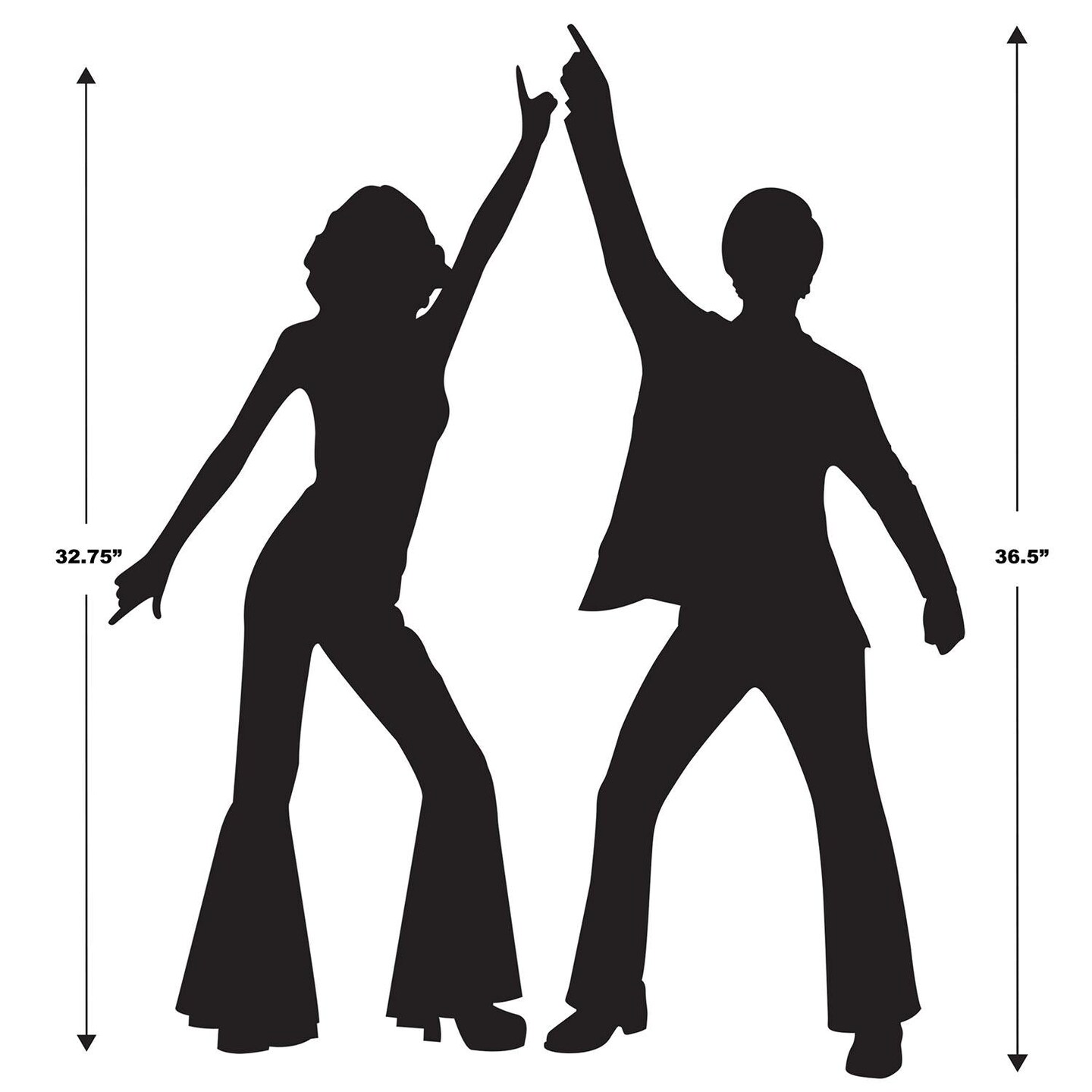 24 Pack Beistle Disco Party Silhouettes