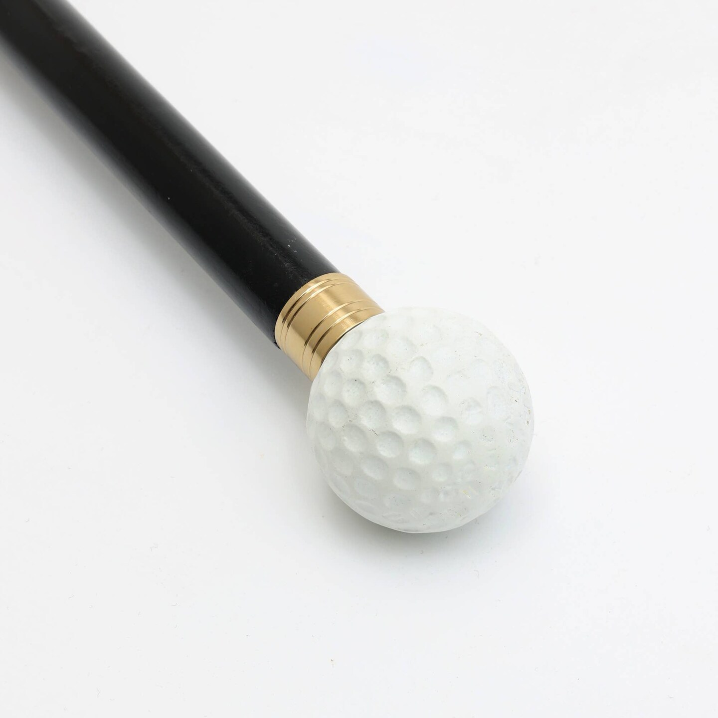 Golf Ball Metal Handle Wooden Long Shoehorn - 29&#x22;