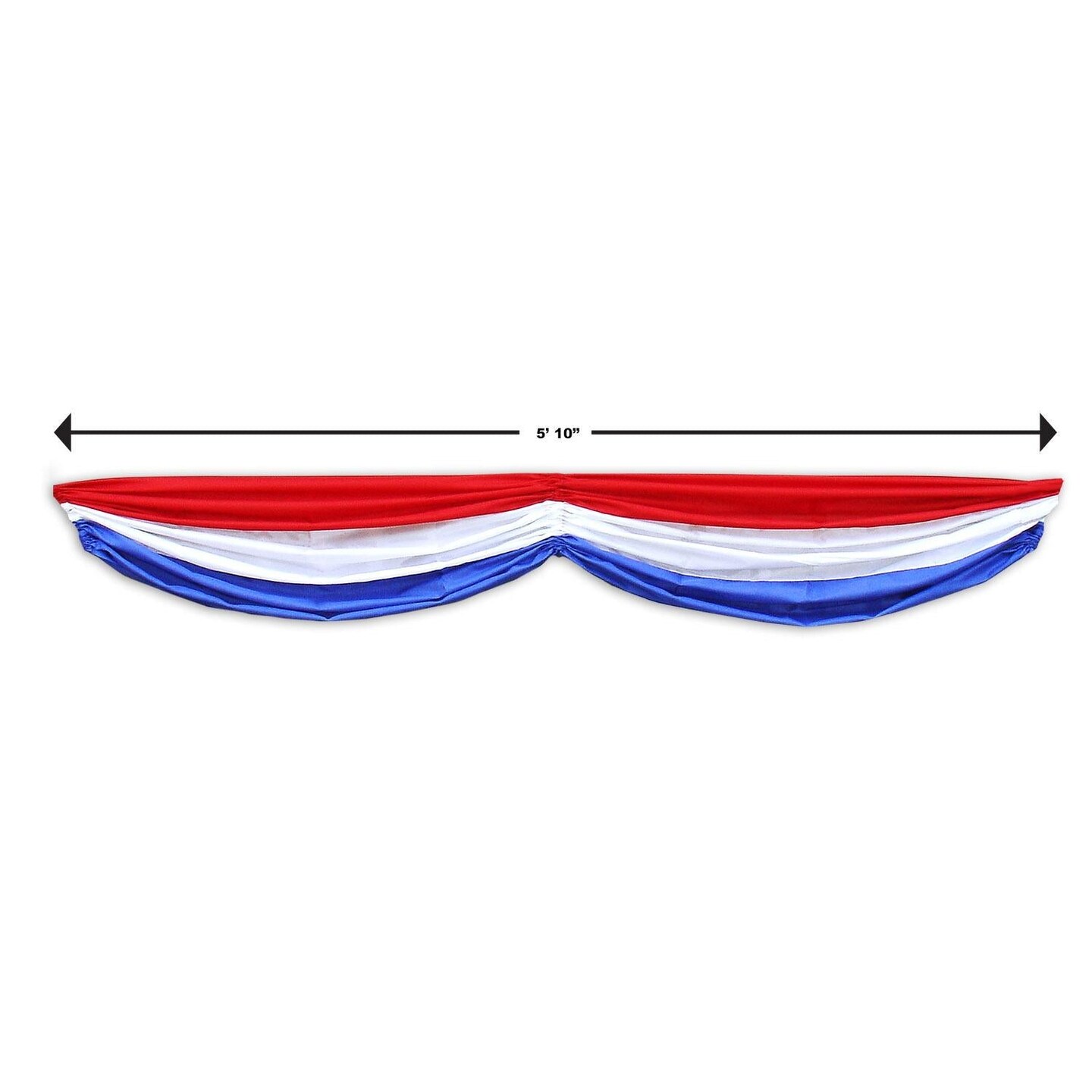 6 Pack Beistle Patriotic Fabric Party Bunting