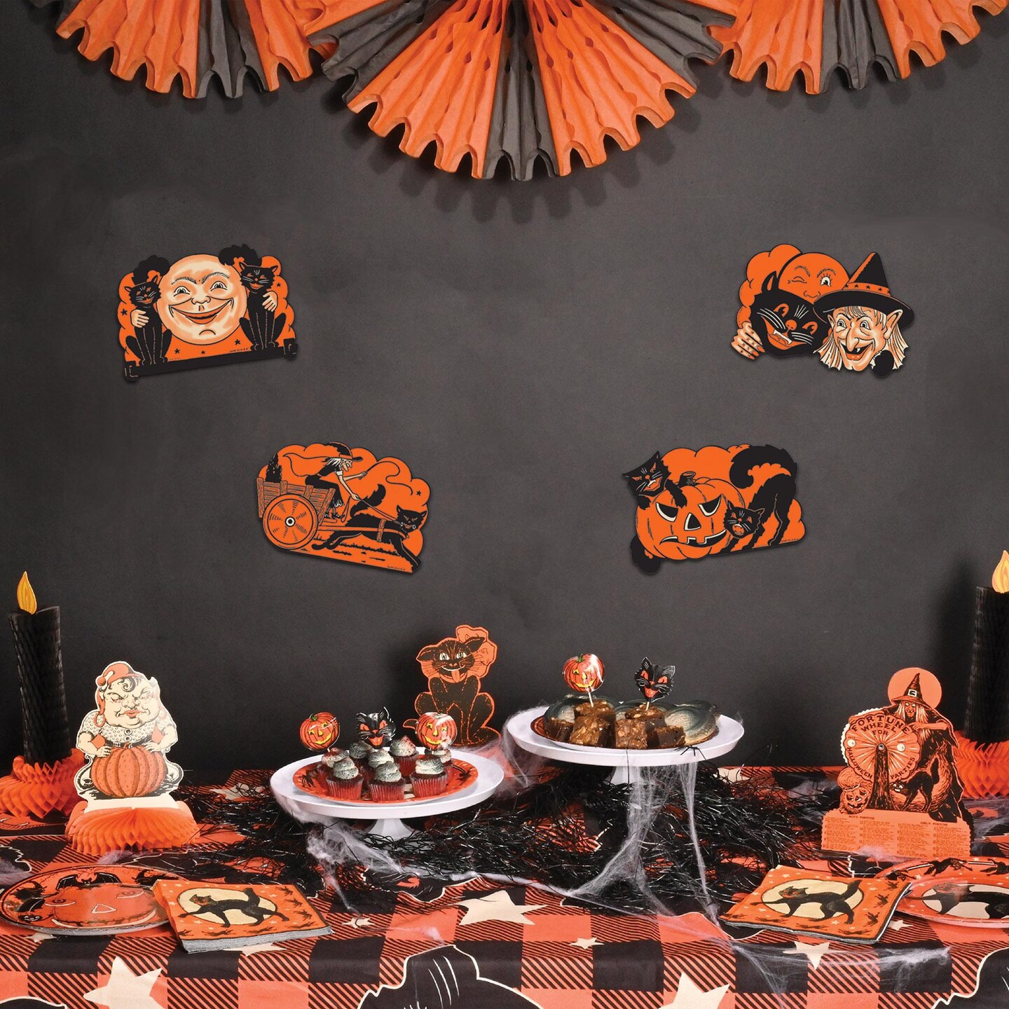 48 Pack Beistle 9 Inch Vintage Halloween Cutouts