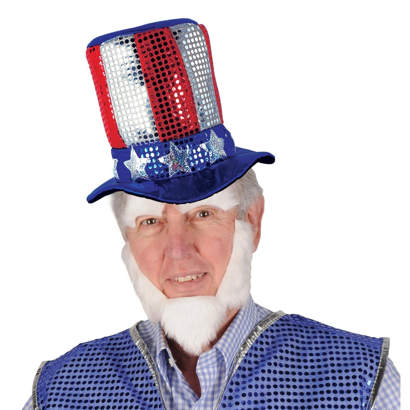 12 Pack Beistle Glitz &#x27;N Gleam Uncle Sam Top Hat