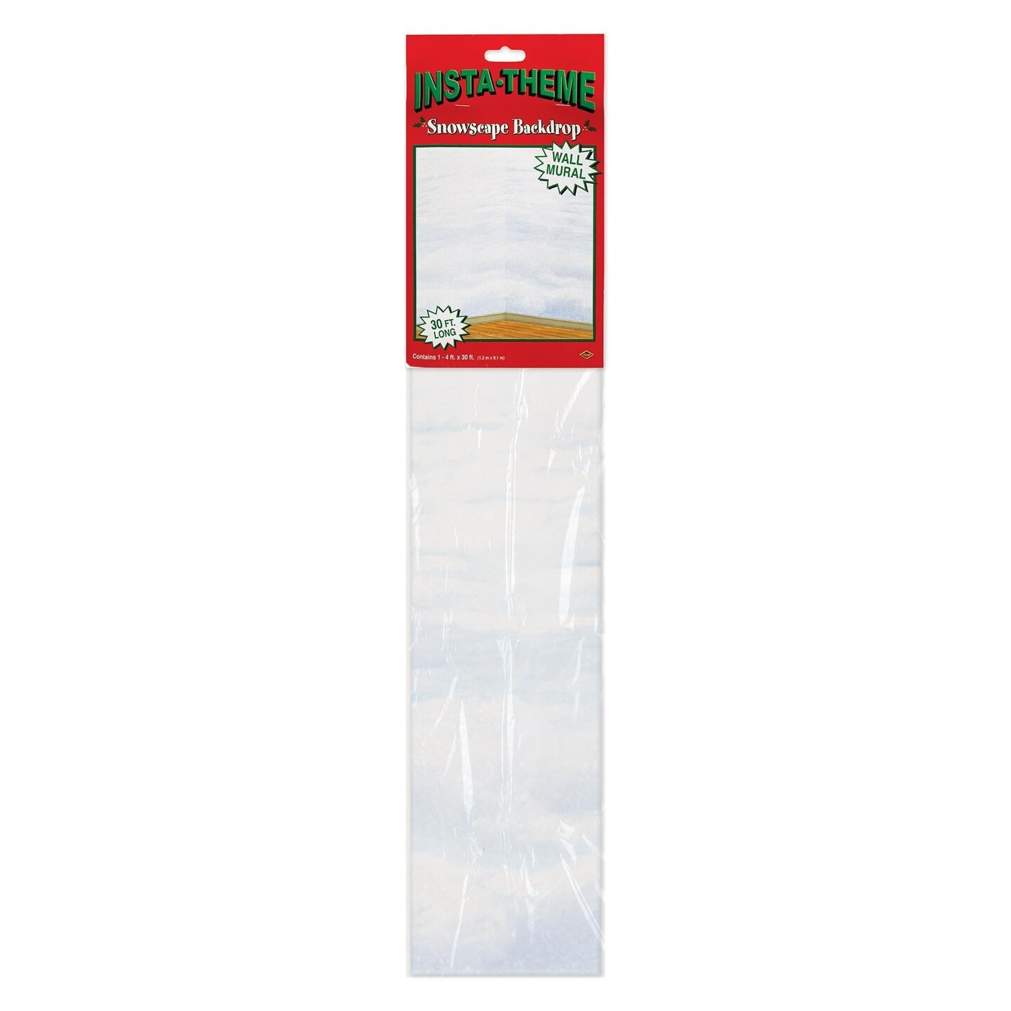 6 Pack Beistle Christmas Snowscape Backdrop