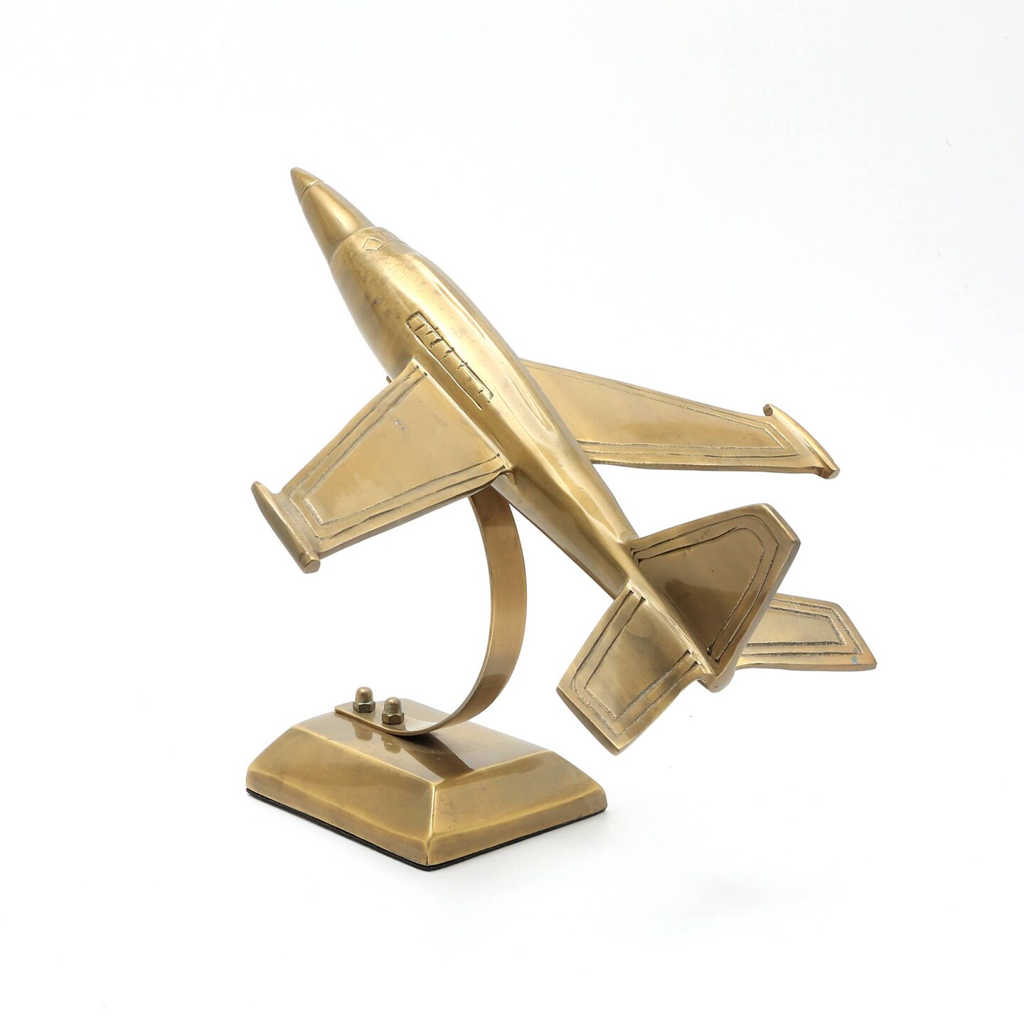Aluminum Rocket Decorative Sculpture - 11.5&#x22;x6&#x22;x9&#x22;