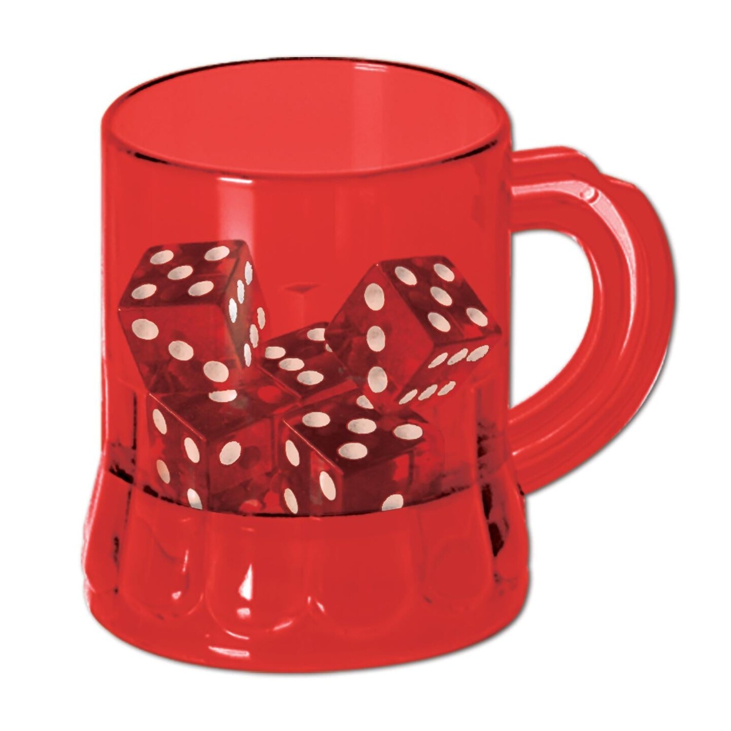 72 Pack Beistle Mug Shot with Dice Party Game
