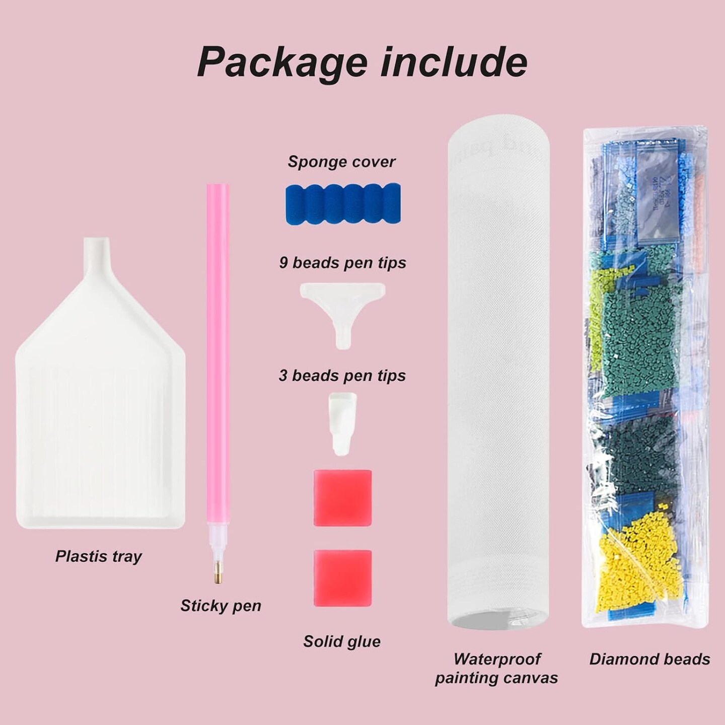 Diamond Painting Kits for Adults, 5D DIY Diamond Art Kits for Beginners